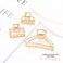 CAKURE Gold Hair Clips Metal Claw Clip Small Hair Claw Clips Hair Accessories for Women and Girls (Pack of 3)