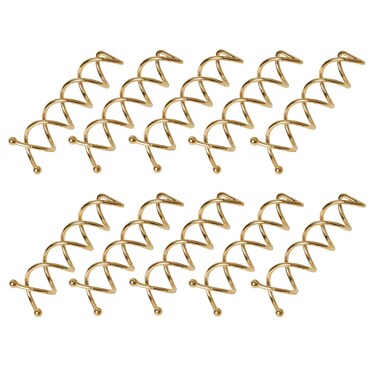 Spiral Hair Pins, QEUAEC 2 Inch Gold Fast Metal Hair Screws for Buns, 10 Pack of Pin Pins for Hair Styling DIY