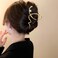 Gold Waves Hair Clips Large Hair Claw Clips Metal Wave Shape Hairpin Strong Hold Hair Jaw Claw Fashion Hair Styling Accessories Nonslip Waves Hair Catch Barrette Cute Jaw Clamps for Women 1Pc