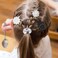 Jutom 72 Pcs Hair Barrettes Balls for Girls Self Hinge Hair Ties Bubble Accessories Set 80s 90s Bow Flower Plastic Clips for Baby Toddler(Black, White, Clear)