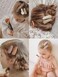 Fancy Clouds 20 Pack Baby Hair Clips for Girls Toddler,Neutral Fabric Snap Clips Pins With Embroidery Daisy Flower,Handmade Hair Accessories Barrettes for School Age Kids Children Gifts