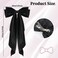 3pcs Hair Bows for Woman Cute Hair Accessories Silky Satin Barrettes Ponytail Holder Bow Hair Clips Hair Ribbon Tassel with Long Tail Hair Ribbons for Woman Girls