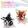 BARTOSI Butterfly Hair Claw Clips Black Small Hair Clips Rhinestone Mini Claw Clips for Hair Hair Accessories for Women and Girls (Pack of 2)