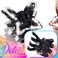 BARTOSI Butterfly Hair Claw Clips Black Small Hair Clips Rhinestone Mini Claw Clips for Hair Hair Accessories for Women and Girls (Pack of 2)