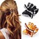 BARTOSI Butterfly Hair Claw Clips Black Small Hair Clips Rhinestone Mini Claw Clips for Hair Hair Accessories for Women and Girls (Pack of 2)
