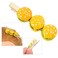 jojofuny Hair Clip, 3pcs Cartoon Food Barrettes Pins Novelty Hamburger Shaped Design for Women