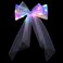 JONKY Light Up Bow Hair Clips Veil Hair Barrettes Led Bows Headdress Bowknot Hairpin Short Tulle Party Hair Accessories for Women and Girls