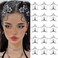Star Hair Clips 2000s Y2K Snap Hair Barrettes Non Slip Star Hair Accessories Silver Metal Hair Clips for Girls Women -15 PCS 1.57