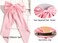 Hair Bows for Women - Furling Pompoms Large Satin Silky Bow Clips for Hair - Hair Ribbon Bows with Long Tail - Hair Barrettes Hair Accessories (Black Pink)