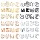 mdgfge 48PCS Gold Silver Black and Rose Hair Braids Dreadlock with Crystal Rhinestone Beads Accessories Non-Piercing Ear Clip Beard Beads Cuffs Clip for Women Men Hair Style