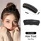 4Pcs Hair Bun Invisible False Hair Clip, Bump It Up Volume Hair Base Fluffy Hair Pad Styling Insert Tool, Princess Styling Volume Increased Pads Hair Accessories for Women (Black)