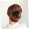 Luxshiny Hair Sticks 3pcs Leather Barrette with Stick Ponytail Holder Pin Slide Oval Shape Hair Clip Accessories for Women Girls