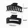 ALIMITOPIA Banana Hair Claw Clip Non Slip Matte Hairpin Barrette Headdress Bobby Pins Headwear Hair Jaw Clamp Clip Accessories for Women Girl Thick Thin Curly Hair(Large 4.3 inches;8pcs)