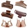 ALIMITOPIA Banana Hair Claw Clip Non Slip Matte Hairpin Barrette Headdress Bobby Pins Headwear Hair Jaw Clamp Clip Accessories for Women Girl Thick Thin Curly Hair(Large 4.3 inches;8pcs)