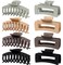 ALIMITOPIA Banana Hair Claw Clip Non Slip Matte Hairpin Barrette Headdress Bobby Pins Headwear Hair Jaw Clamp Clip Accessories for Women Girl Thick Thin Curly Hair(Large 4.3 inches;8pcs)
