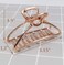 HH&amp;LL Hair Clips, Metal Hair Claw Barrette Clamp Jaw for Women (4, Black+Silver+Gold+Rose Golden)