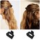 Ivyu Hair Clip - 8 Packs Black Small Claw Clips for Women, 1.57 Inch Mini Hair Clips, Hair Styling Accessories for Women Girls