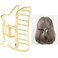 Hair Claw Clips, Metal Strong Hold NonSlip Cat Shape Jaw Clips Hair Holder for Women (bright gold)