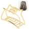 Hair Claw Clips, Metal Strong Hold NonSlip Cat Shape Jaw Clips Hair Holder for Women (bright gold)