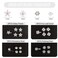 Ahoney 20Pcs Mini Clips for Hair White Flower Hair Clips with Rhinestone Cute Flower Girl Hair Accessory Decorations Hair Clips for Wedding Hair Barrettes Bridal for Girls Women (White)