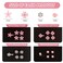 Ahoney 20Pcs Mini Clips for Hair Pink Flower Hair Clips with Rhinestone Cute Hair Pins Decorations Hair Clips for Wedding Prom Hair Barrettes Bridal Hair Accessories for Girls Women (Pink)