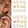 Metal Alloy Rhinestone Hair Accessories for Braids, Dreadlocks, and Beards - Non-Piercing Ear Clips, Beads, and Styling Jewelry Tools for Women and Men