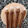 Natural Tumbled Healing Gemstone Crystal Wooden Hair Stick Handmade Gifts Boho Reiki by Smoky Quartz (Moonstone)
