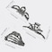 3 Pieces Large Metal Spider Net Hand Hair Claw Clips for Women and Girls Thick Long Hair, Nonslip Skeleton Spooky Barrette Headband Hair Styling Accessories for Halloween Christmas Gifts