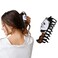 1 Pcs Halloween Hair Clips Exquisite Acrylic Black White Design Goth Claw Clips Cartoon Horror Hair Accessories Claw Clips Cosplay Party Halloween Large Hair Clip for Women Girls Thick Hair