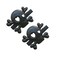 Halloween Skull Hair Clips Skeleton Hair Barrettes Clips Halloween Goth Hair Pin BHWH03 (2 Pcs-Black)