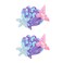 Mermaid Hair Clips Starfish Hair Clip Shell Hair Pins Multicolor Sparkling Hair Clips Accessories for Women and Girls Birthday Beach Party Headpiece (B)