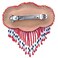 Handmade Beaded Indian Jewelery Hair Barrette/French Clip,Native American Style Beaded Red Rosette Fringe Bead work Hair Accessories for Women Z40/19