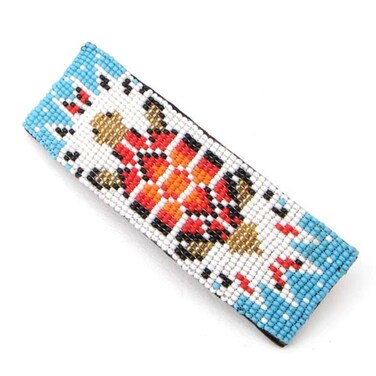 Handmade Beaded Hair Clip/Barrette,Native American Style Seed Beaded Hair Band For Women,Suitable For Different Occasions &amp; Gifting.