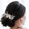 SWEETV Wedding Hair Comb Clip Bridal Crystal Wedding Hair Accessories for Brides and Bridesmaid, Silver
