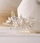 SWEETV Wedding Hair Comb Clip Bridal Crystal Wedding Hair Accessories for Brides and Bridesmaid, Silver