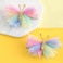 Hair Clips Butterfly,Tulle Mesh Hair Pins Colorful Butterfly Hair Barrettes,Girls Glitter Hold Hair Jaw Clips Hair Accessories,10PCS
