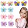 Hair Clips Butterfly,Tulle Mesh Hair Pins Colorful Butterfly Hair Barrettes,Girls Glitter Hold Hair Jaw Clips Hair Accessories,10PCS