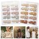 Fancy Clouds 20 Pack Baby Hair Clips for Girls Toddler,Neutral Fully Lined Fabric Snap Clips Pins With Flower print,Handmade Hair Accessories Barrettes for School Age Kids Children Women Gifts