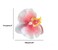 Hawaiian Flower Hair Clip Fabric Artificial Flower Alligator Hair Clip Hairpin Barrette Headdress Bobby Pins Headwear Hair Accessories for Beach Holiday Party (Butterfly orchid)