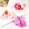 Hawaiian Flower Hair Clip Fabric Artificial Flower Alligator Hair Clip Hairpin Barrette Headdress Bobby Pins Headwear Hair Accessories for Beach Holiday Party (Butterfly orchid)