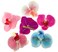 ALIMITOPIA Flower Hair Clip Bohemia Hawaiian Fabric Artificial Moth Orchid Flower Alligator Hair Clip Hairpin Barrette Headdress Bobby Pins Headwear Hair Accessories(4 inches;6pcs)