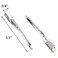 Hedume 200 Pack Duck Bill Hair Clips with Holes, 3.5" Rustproof Metal Alligator Curl Clips for Salon and Women Girls Bows DIY Accessories