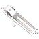 Hedume 300 Pack Double Prong Clips, Hairdressing Curl Setting Section Hair Clips, 1.8'' Metal Clips for Hair Salon, Barber, DIY, Styling