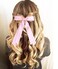 4pcs Silky Satin Ribbon Bow Hair Clips for Women Bowknot Hair Ponytail Holder Accessories for Women Girls Toddlers Teens Kids Party Wedding Prom Daily Outfits (Light pink 4pcs)