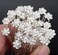 AKOAK 40 Pcs Bride Diamond Pearl Flower Tiara Wedding Bridesmaid Pearl Flower Hair Pin Delicate and Elegant Female U-pin Metal Hair Fork for Women's Hair Jewelry
