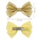 Glitter Bow Hair Clips Sparkly Bowknot Hair Barrettes 4 Pcs (gold)