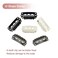 DOORES 2 Pieces Hair Extensions Clip 6-Teeth U-Shape 30mm 1.2g/pcs Metal Snap Clips for Hair Extensions Hairpiece Wig Accessories Clips with Rubber Silicone Back (Black)
