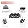 DOORES 2 Pieces Hair Extensions Clip 6-Teeth U-Shape 30mm 1.2g/pcs Metal Snap Clips for Hair Extensions Hairpiece Wig Accessories Clips with Rubber Silicone Back (Black)