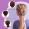 Topsy Tail Hair Tool Hair Pull Through Tool Hair Loop Styling Tool - Ponytail Maker French Braid Loop For Hair Styling Gifts For Women - Braiding Hair Supplies (pink+purple)