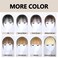 Human Hair Clip in Bangs Wispy Bangs Fringe with Rhinestone Band Age reducing styling Hairpieces for Women Clip on Air Bangs Flat Neat Bangs Hair Extension for Daily Use (Brown)
